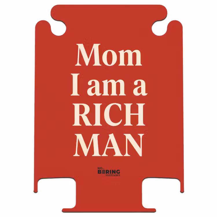 CaseSwap™ - Tekst - Rijkdom - Motivatie - Rood - Modern — 1