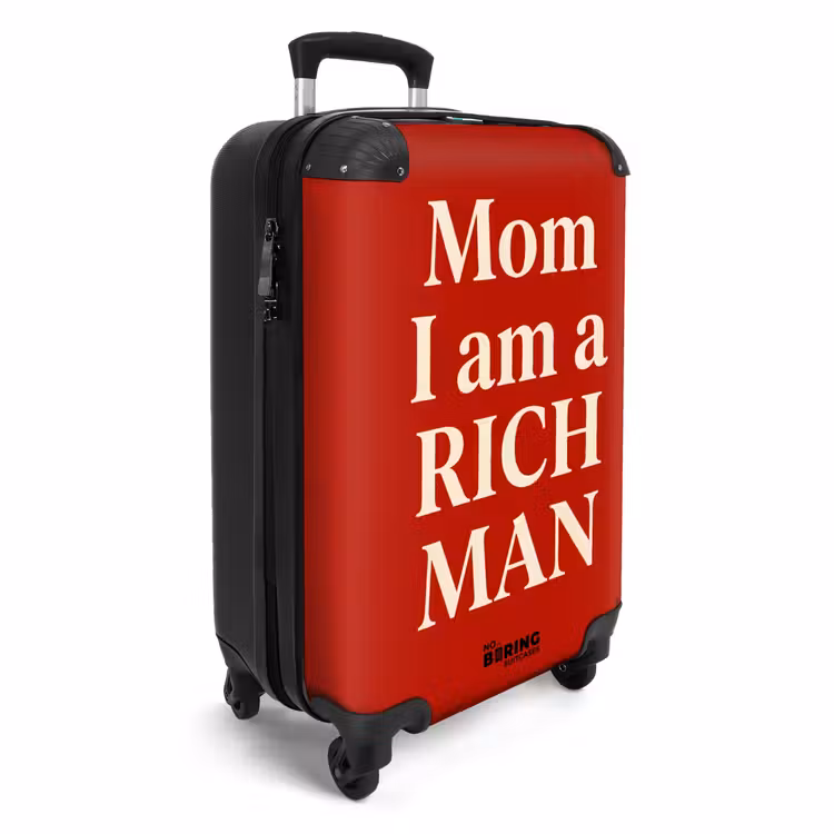 CaseSwap™ - Tekst - Rijkdom - Motivatie - Rood - Modern — 2