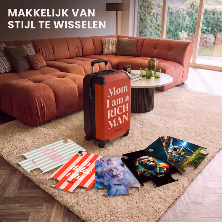 CaseSwap™ - Tekst - Rijkdom - Motivatie - Rood - Modern — 5