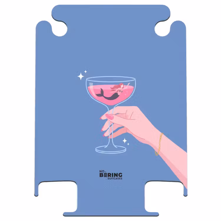 CaseSwap - Vrouw - Glas - Abstract - Roze - Blauw — 1