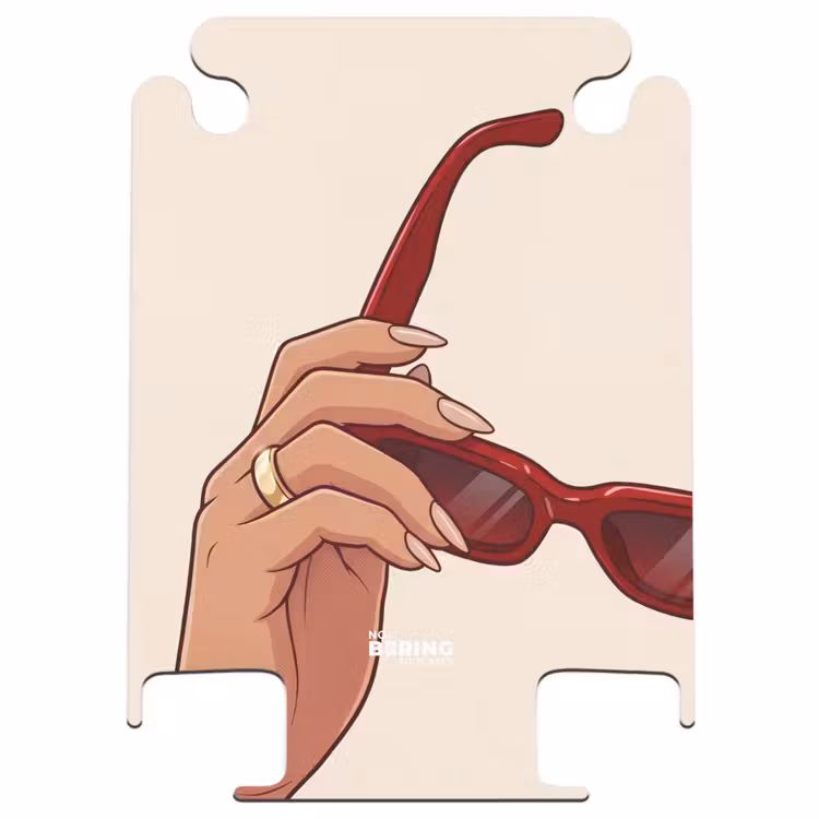 CaseSwap™ - Vrouw - Zonnebril - Mode - Rood - Illustratie — 1