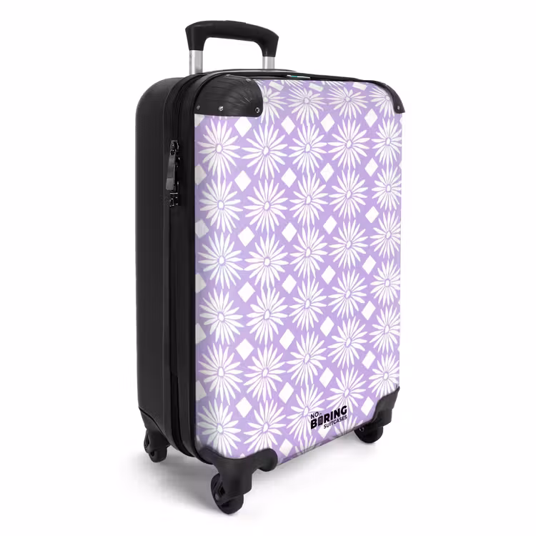 CaseSwap™ - Lila - Botanisch - Bloemen - Margrieten - Patroon — 2