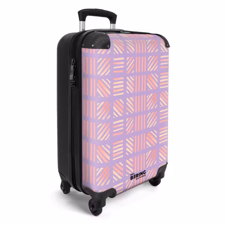 CaseSwap™ - Paars - Roze - Geometrisch - Strepen - Blokken - Patroon — 2