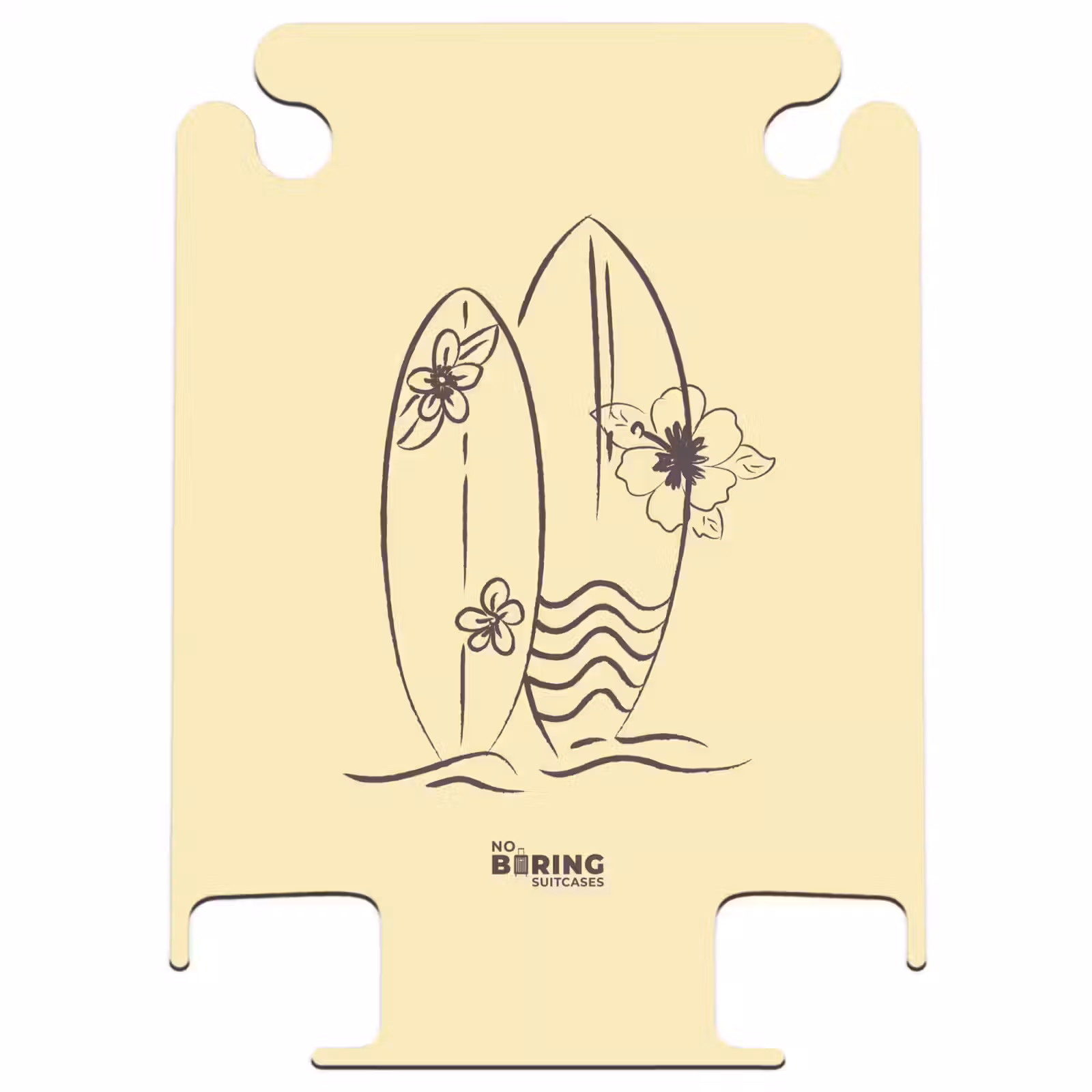 CaseSwap™ - Surfboard - Bloemen - Geel — 1