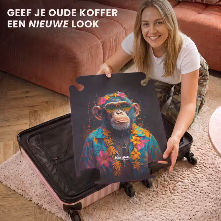 CaseSwap - Chimpansee met Hawaii blouse — 3