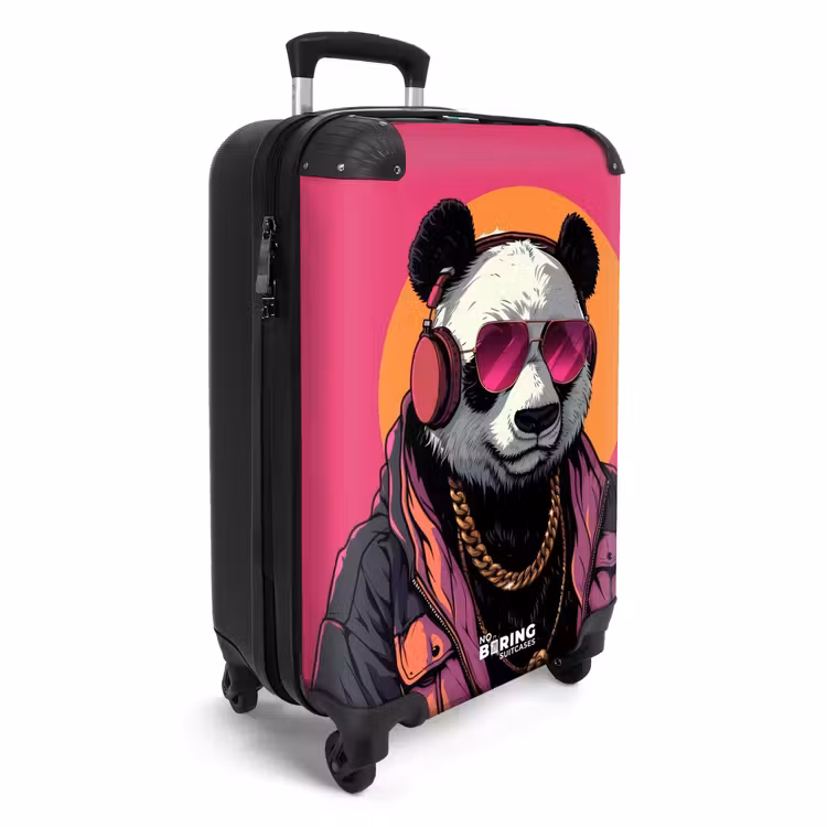 CaseSwap™ - Panda met Koptelefoon, Zonnebril en Gouden Ketting — 2