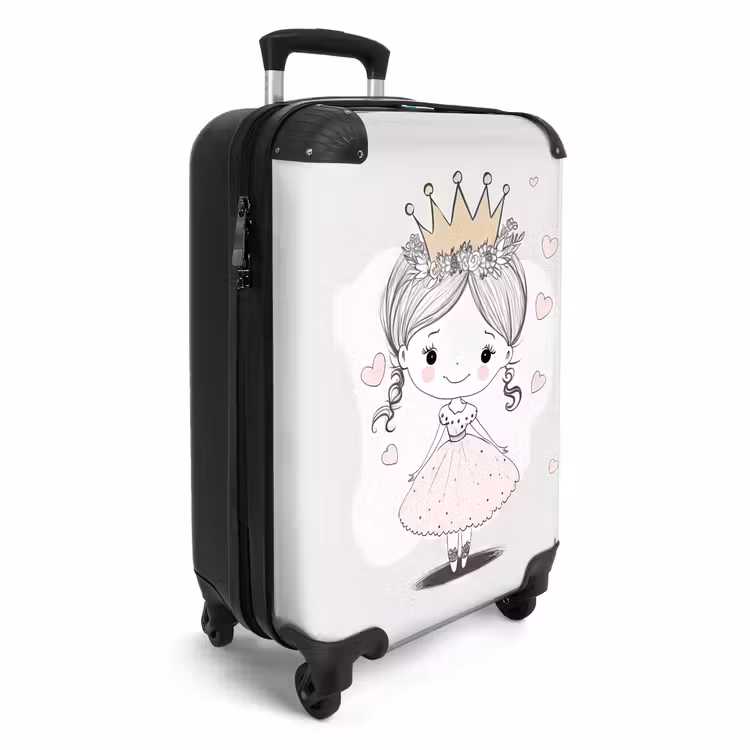 CaseSwap™ - Prinses met kroon en roze hartjes — 2