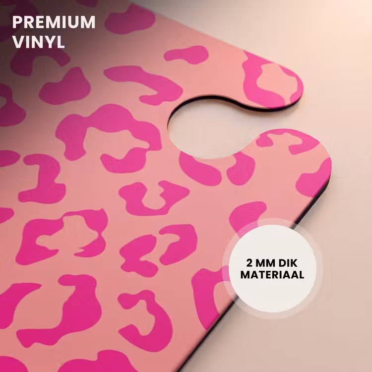 CaseSwap™ - Dierenprints - Panterprint koffer in roze en koraalroze — 6