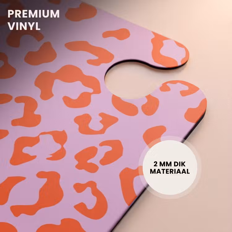 CaseSwap™ - Dierenprints - Panterprint koffer in oranje en lichtroze — 6