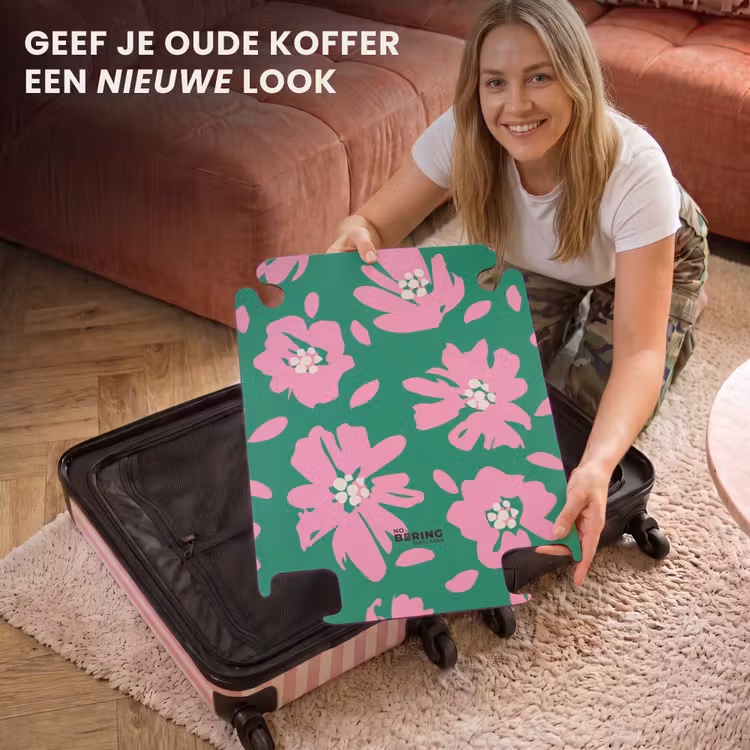CaseSwap - Pastel bloemen - Roze met groen — 3