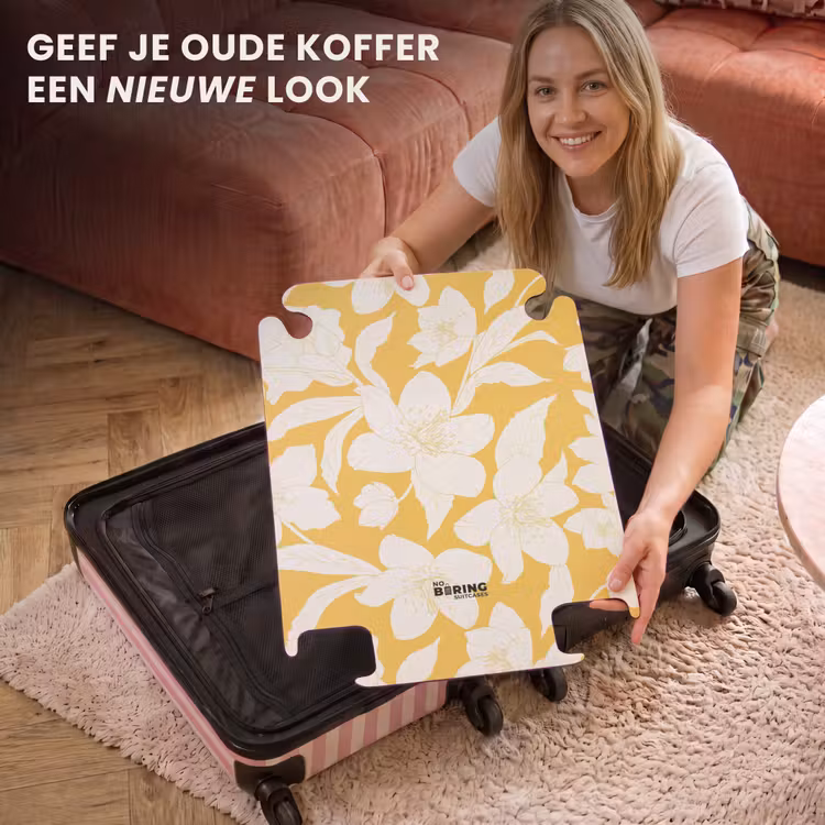 CaseSwap™ - Vintage bloemen - Geel — 3
