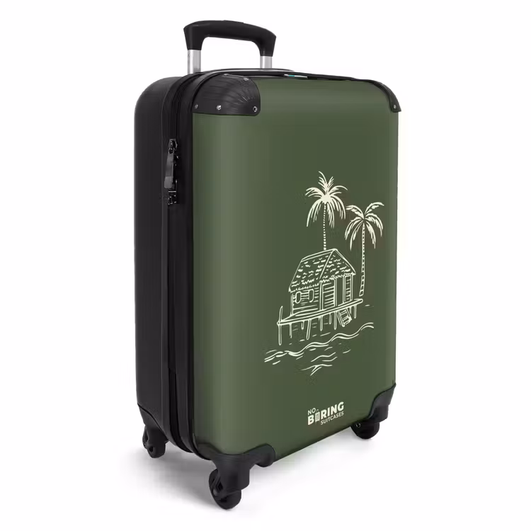 CaseSwap™ - Palmbomen - Eiland op olijfgroene achtergrond — 2