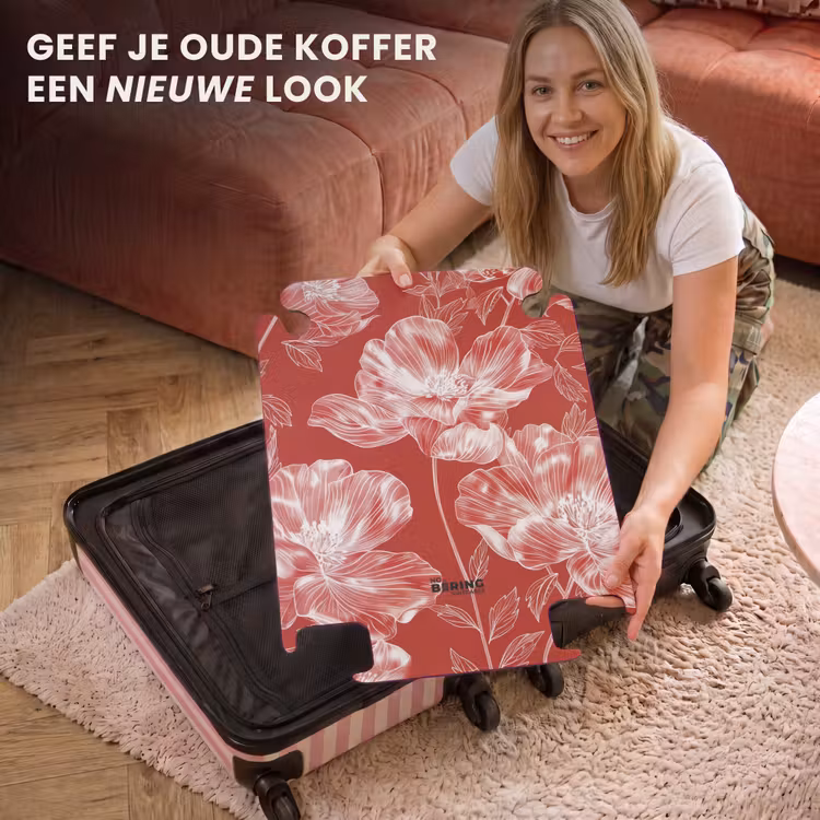 CaseSwap™ - Vintage bloemen - Rood — 3