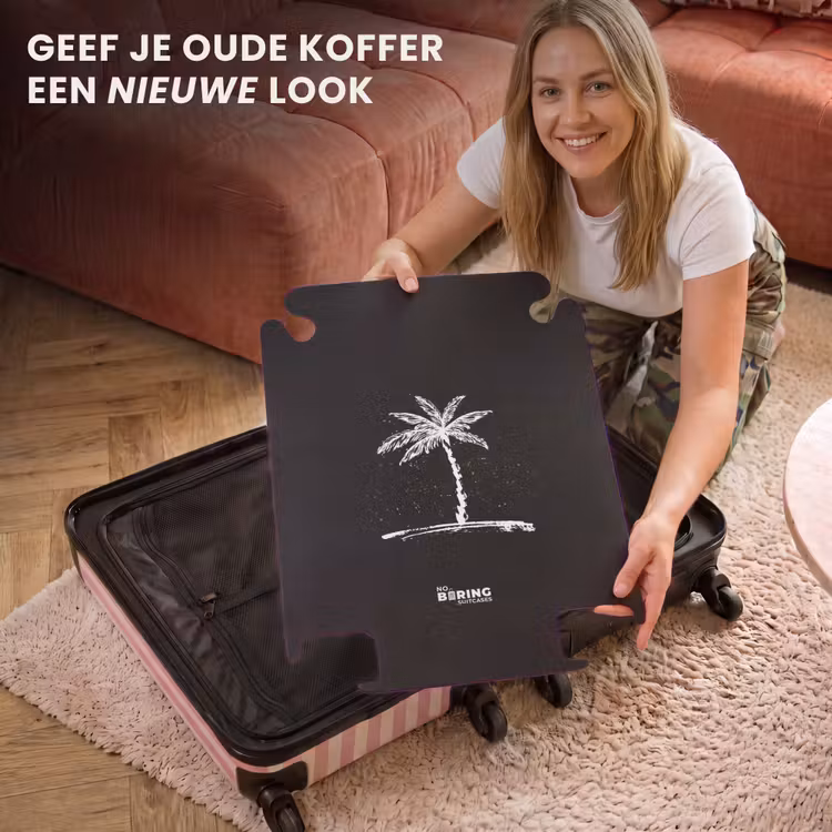 CaseSwap™ - Palmbomen - Palmboom op zwarte achtergrond — 3