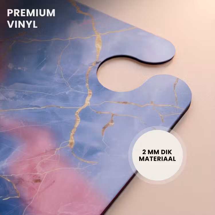 CaseSwap™ - Marmer - Roze en Blauw Marmer met Gouden Aderen — 6