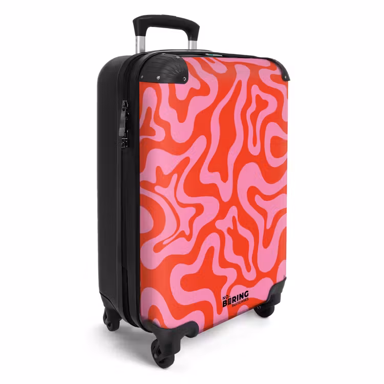 CaseSwap™ - Abstract - Organisch Roze/Rood — 2