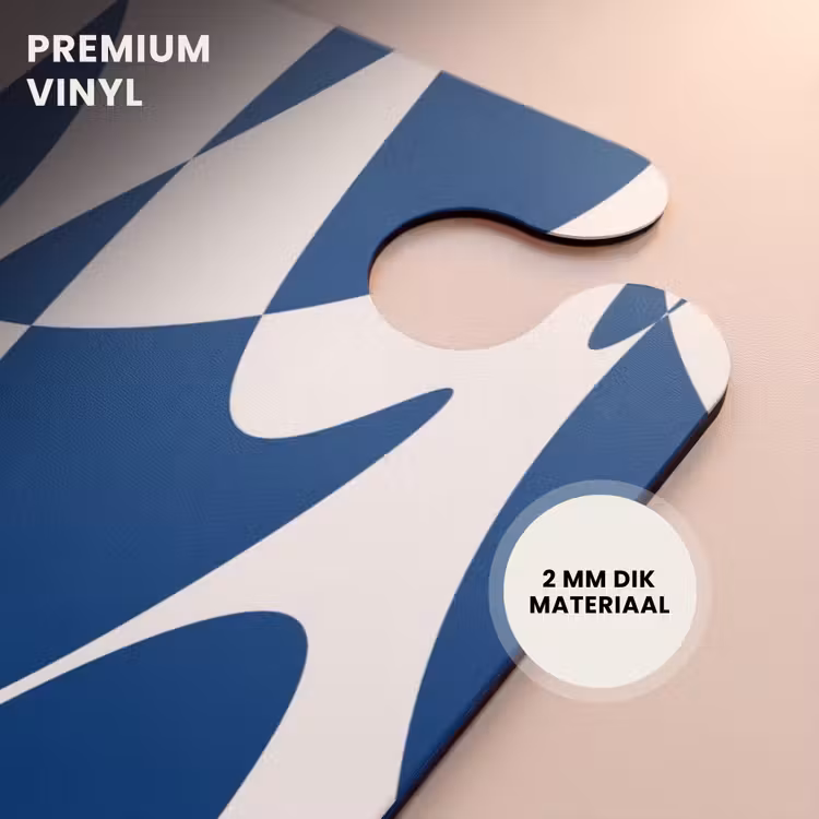 CaseSwap™ - Abstract - Blauw/Witte vormen — 6