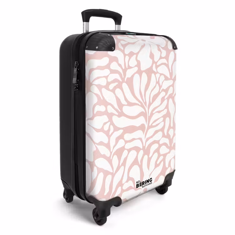 CaseSwap™ - Abstract - Roze/Wit Bloemenpatroon — 2
