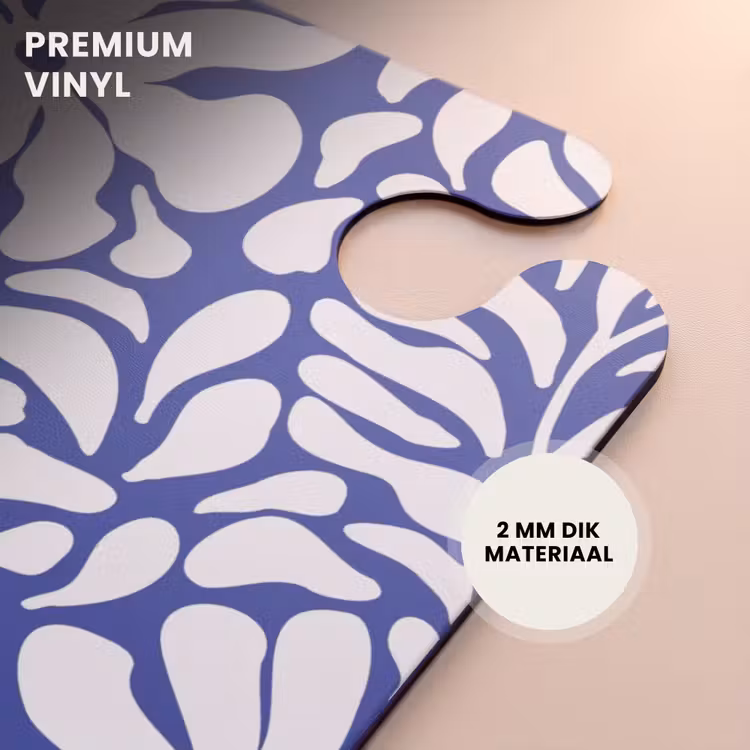 CaseSwap - Abstract - Blauw/Wit Bloemenpatroon — 6