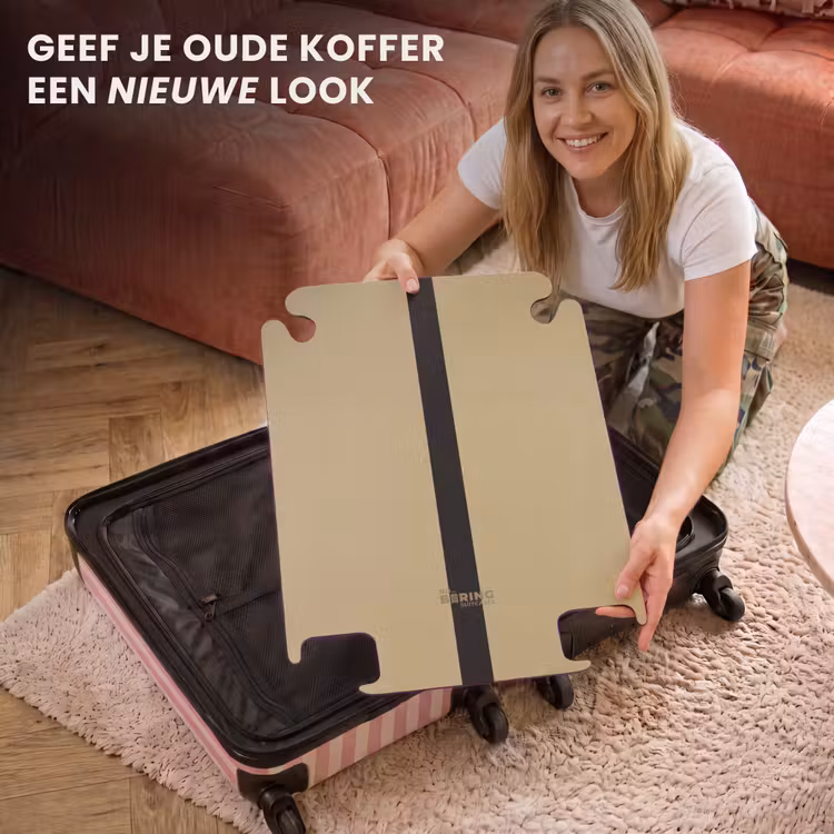 CaseSwap™ - Minimal - Goudbruin met zwarte streep — 3