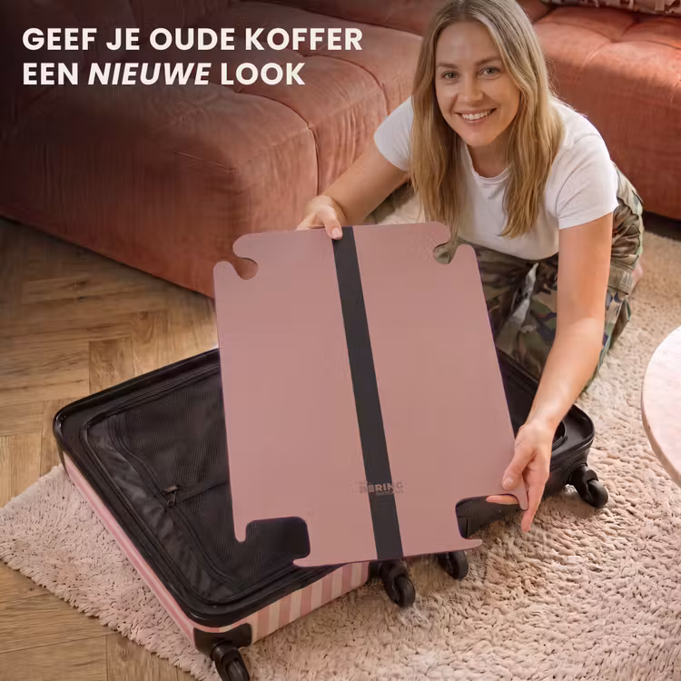CaseSwap™ - Minimal - Rozenhout met zwarte streep — 3