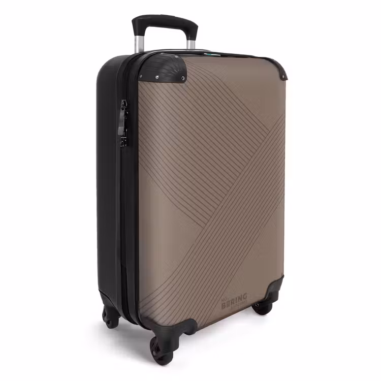 CaseSwap - Minimal - Kruisende lijnen op donker taupe — 2