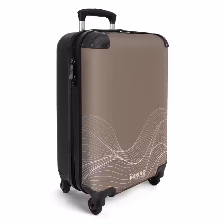 CaseSwap™ - Minimal - Taupe met golven — 2
