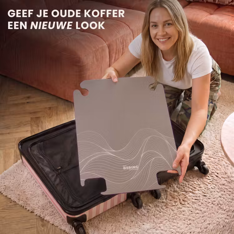 CaseSwap™ - Minimal - Taupe met golven — 3