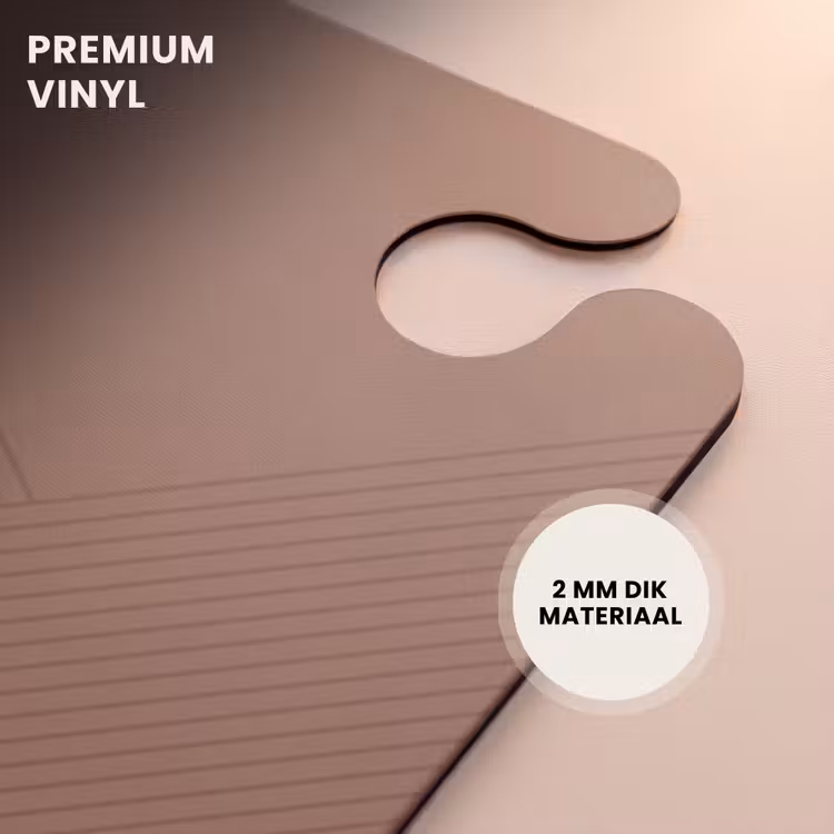 CaseSwap - Minimal - Kruisende lijnen op mokabruin — 6