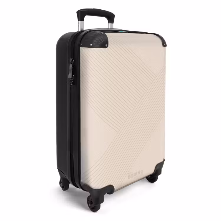 CaseSwap™ - Minimal - Kruisende lijnen op warm beige — 2