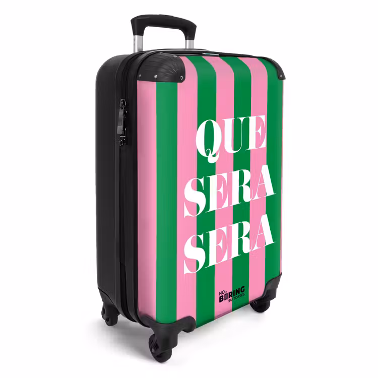 CaseSwap™ - Quotes - Que sera sera smaragdgroen en fuchsia roze — 2