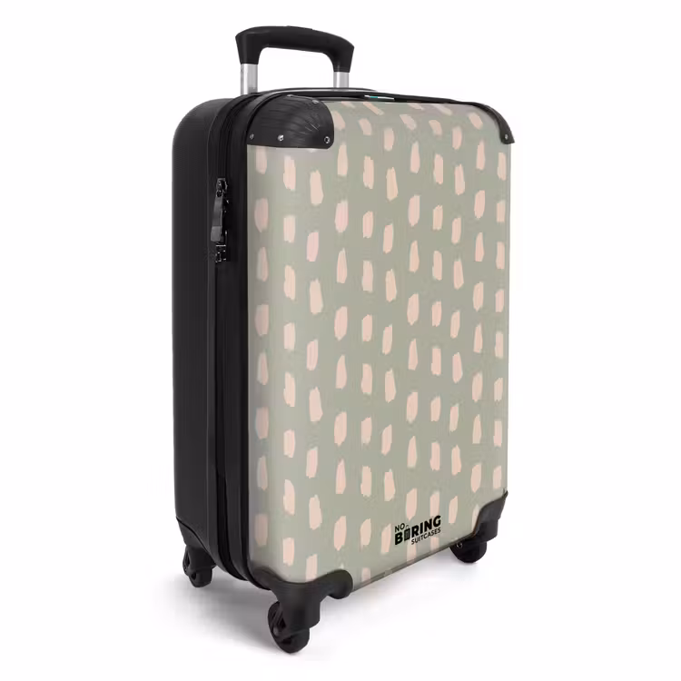 CaseSwap™ - Patronen - Patroon van beige vlekken op Olijfgroene achtergrond — 2