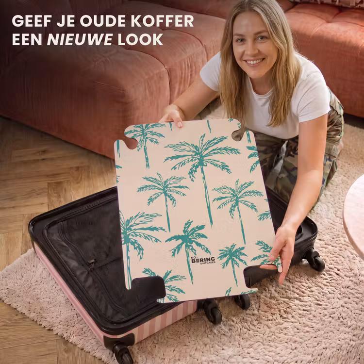 CaseSwap™ - Patronen - Palmbomen op beige — 3