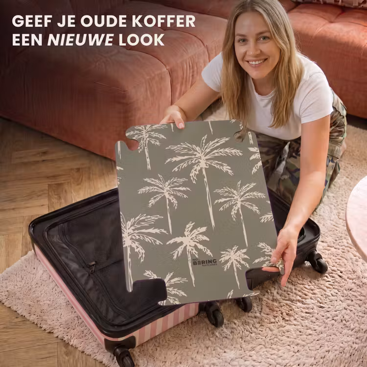 CaseSwap - Patronen - Palmbomen op olijfgroen — 3