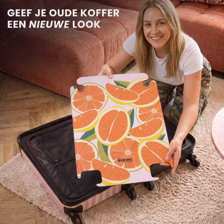 CaseSwap™ - Summer memories - Grapefruit op een roze achtergrond — 3