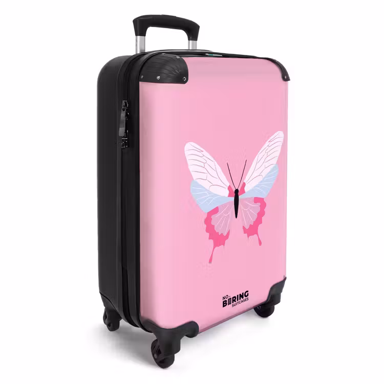 CaseSwap™ - Summer memories - Vlinder op roze achtergrond — 2