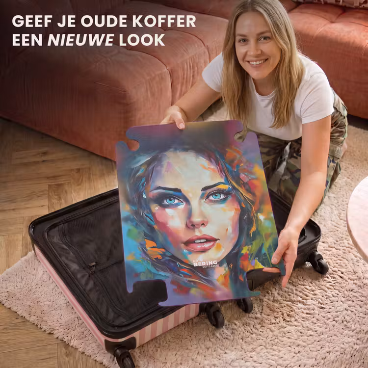 CaseSwap™ - Gezicht - Vrouw - Olieverf - Kleurrijk - Kunst — 3