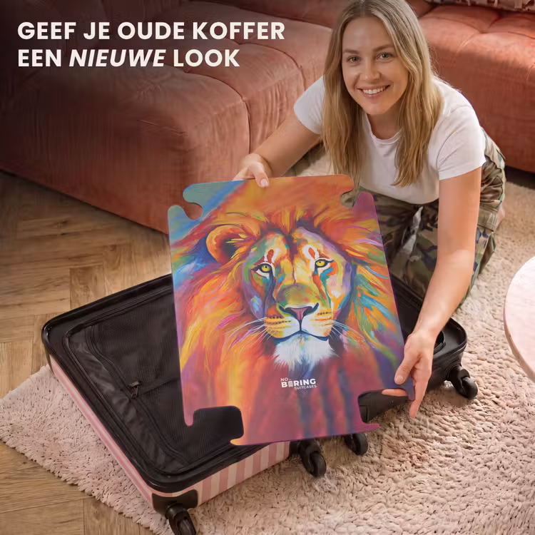 CaseSwap™ - Kleurrijke leeuw in olieverf — 3