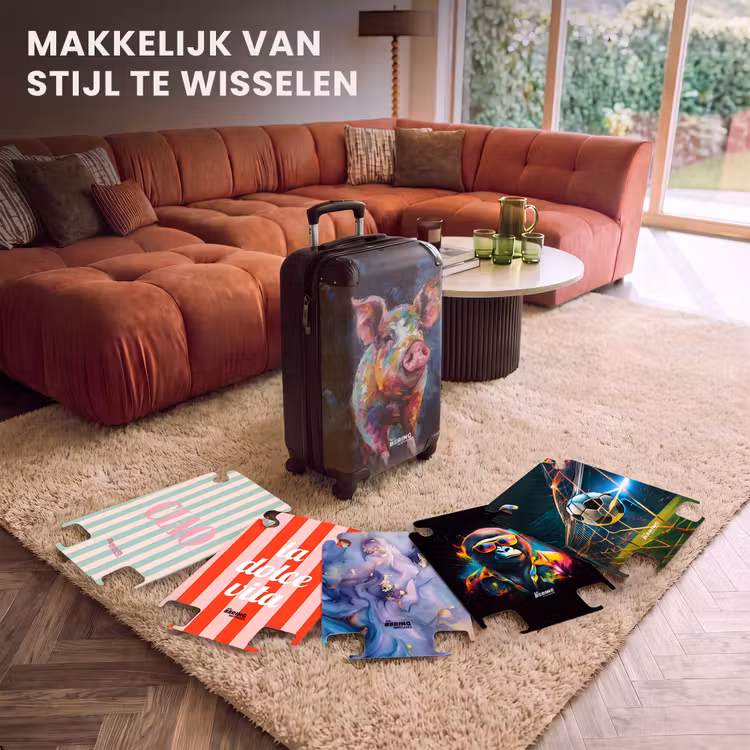 CaseSwap - Varken op donkere achtergrond als olieverf kunst — 5