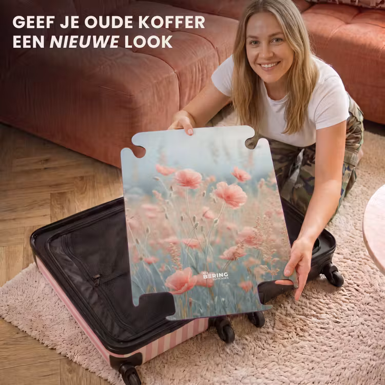 CaseSwap™ - Bloemenveld met roze klaprozen — 3