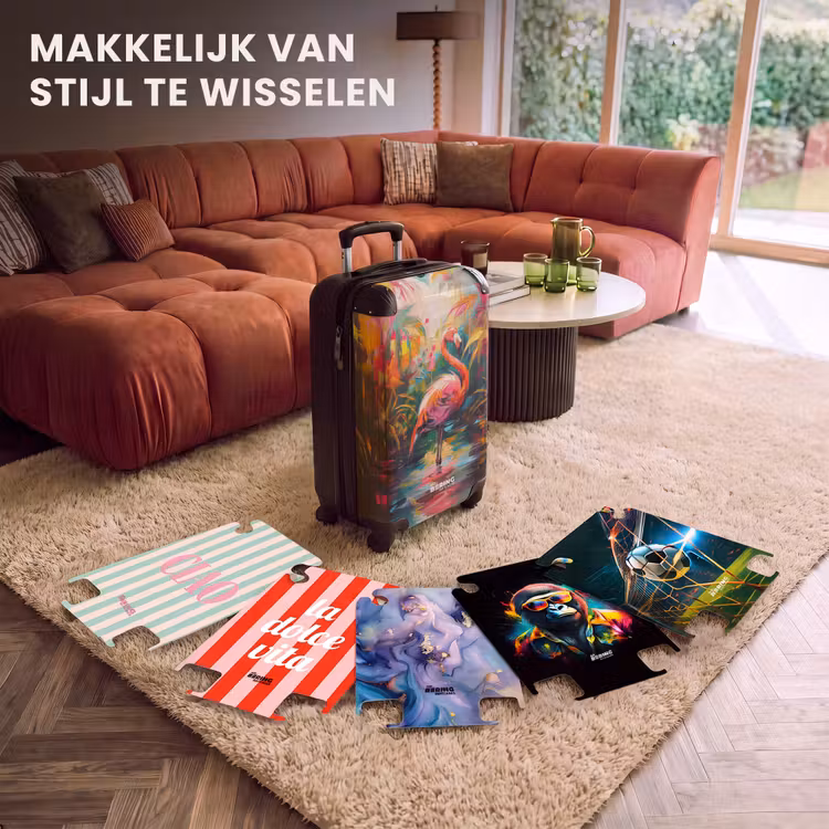CaseSwap™ - Flamingo in kleurrijke omgeving van olieverf — 5