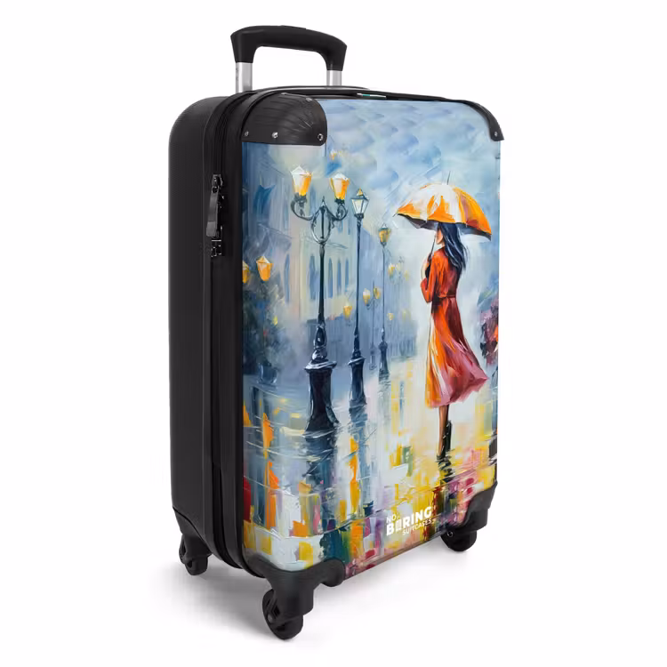 CaseSwap™ - Olieverf - Paraplu - Vrouw - Straat - Kunst — 2