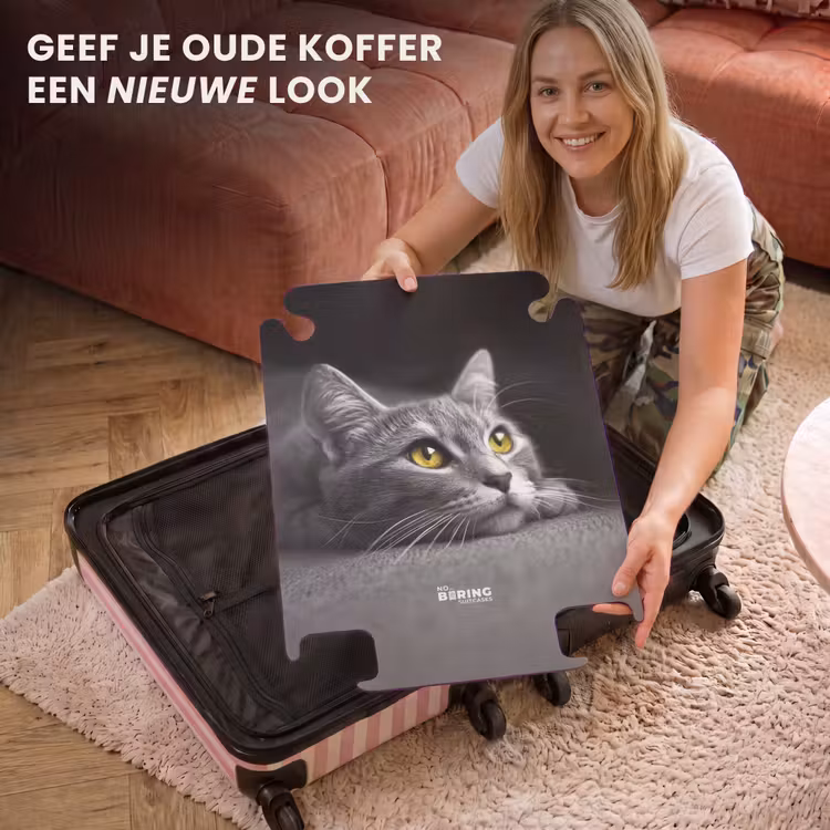 CaseSwap™ - Zwart witte kat met gele ogen — 3
