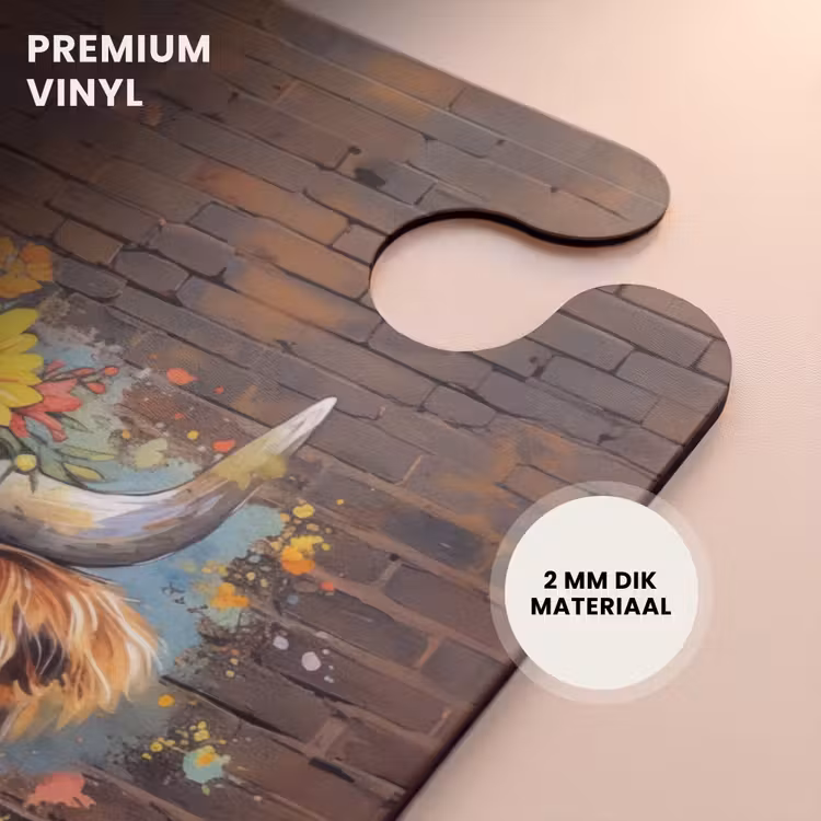 CaseSwap - Graffiti schotse hooglander met bloemen — 6