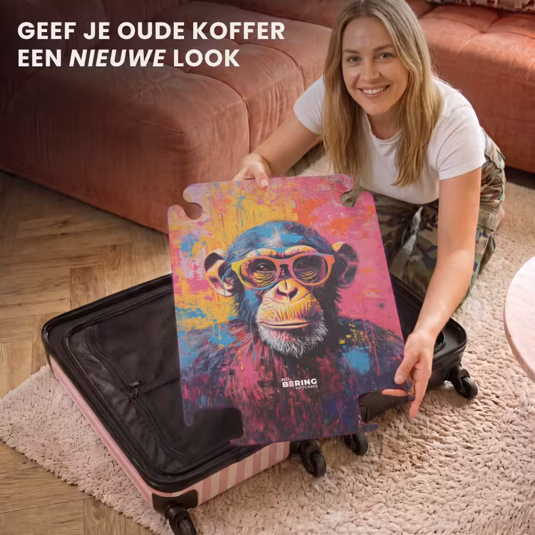 CaseSwap - Chimpansee met bril in graffiti stijl — 3