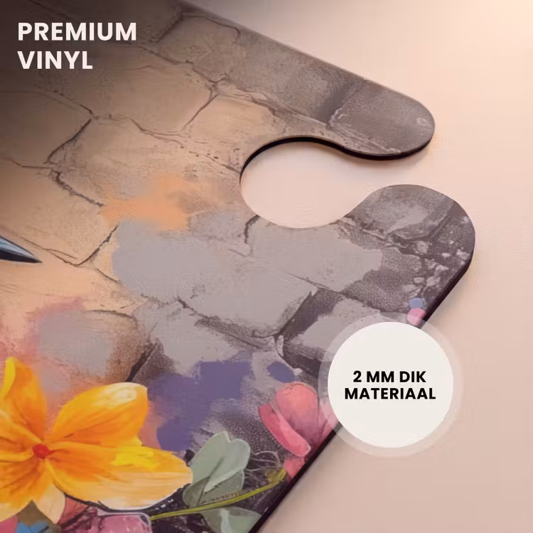 CaseSwap™ - Vogel met bloemen in graffiti stijl — 6