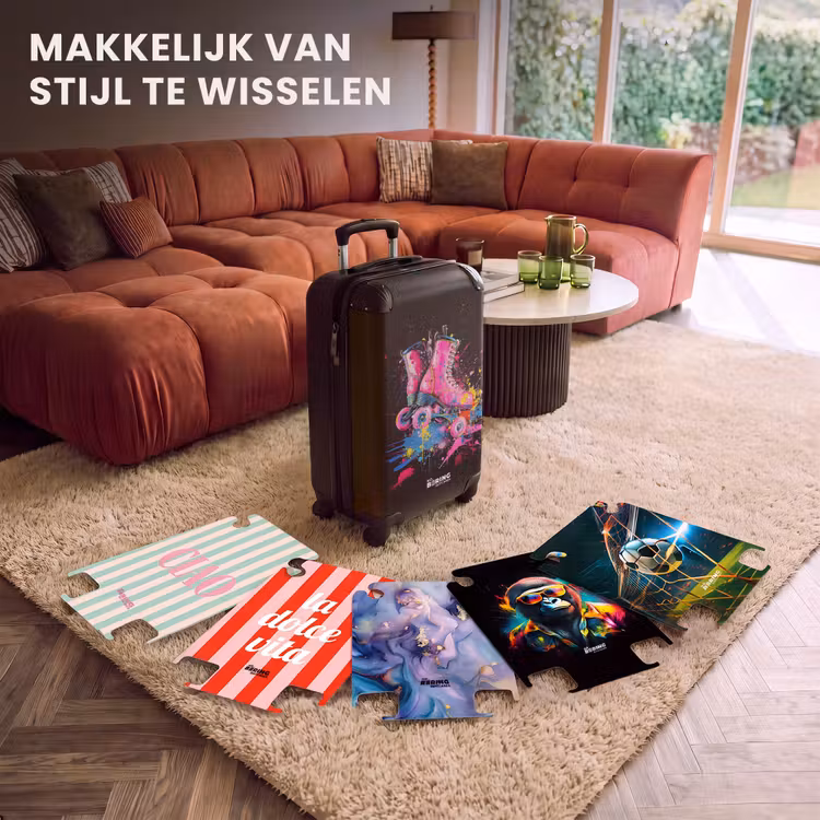 CaseSwap™ - Roze rolschaatsen met verf — 5