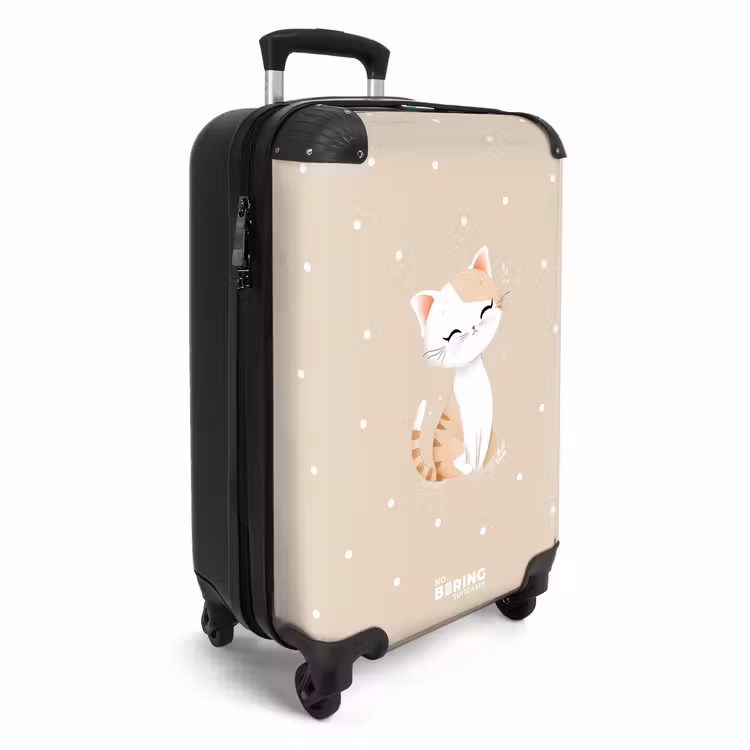 CaseSwap™ - Kat omringd door beige stippen — 2