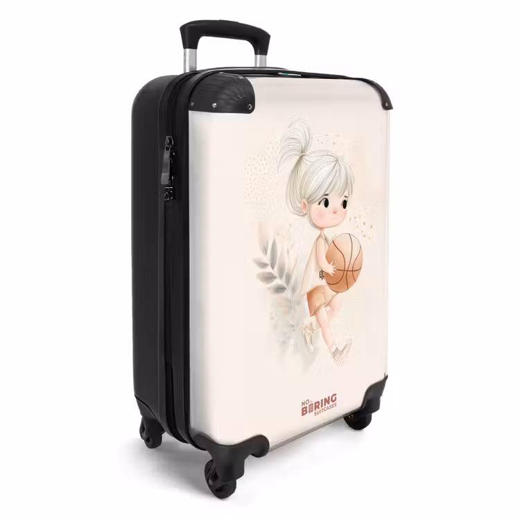 CaseSwap™ - Meisje met een basketbal in neutrale kleuren. — 2