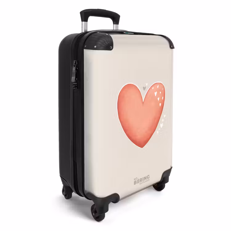 CaseSwap™ - Rood hart op een beige achtergrond — 2
